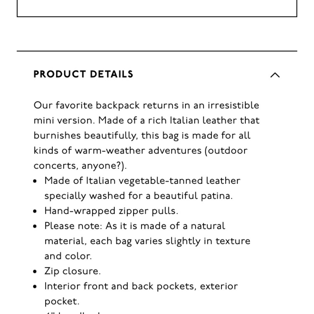 Madewell mini leather backpack - Picture 7 of 7
